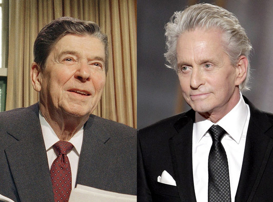 Ronald Reagan, Michael Douglas Ronald Reagan, Michael Douglas